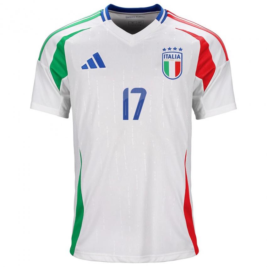 Niño Camiseta Italia Lisa Boattin #17 Blanco 2ª Equipación 24-26 La Camisa Perú