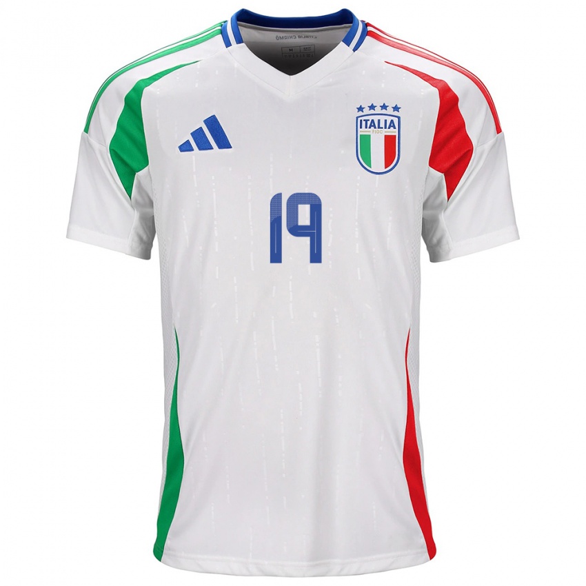 Niño Camiseta Italia Marco Romano #19 Blanco 2ª Equipación 24-26 La Camisa Perú