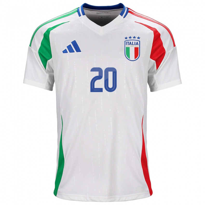 Niño Camiseta Italia Giada Greggi #20 Blanco 2ª Equipación 24-26 La Camisa Perú