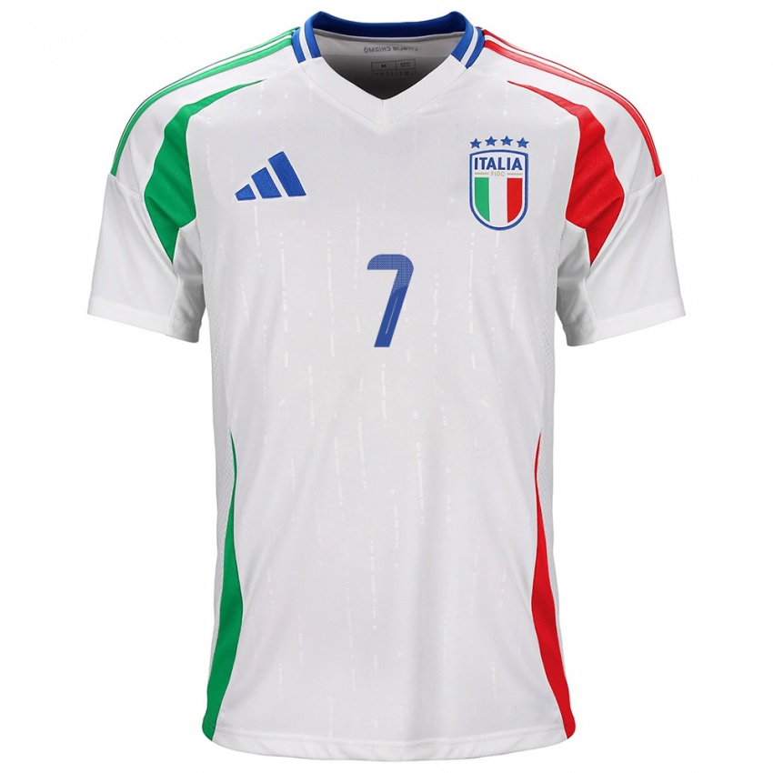 Niño Camiseta Italia Sofia Cantore #7 Blanco 2ª Equipación 24-26 La Camisa Perú