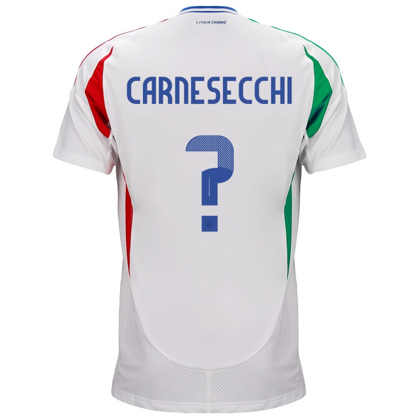 Niño Camiseta Italia Marco Carnesecchi #0 Blanco 2ª Equipación 24-26 La Camisa Perú