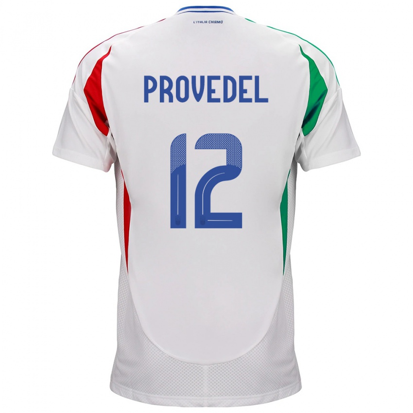 Niño Camiseta Italia Ivan Provedel #12 Blanco 2ª Equipación 24-26 La Camisa Perú