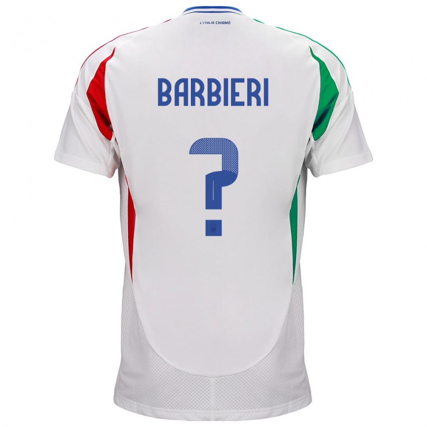 Niño Camiseta Italia Tommaso Barbieri #0 Blanco 2ª Equipación 24-26 La Camisa Perú