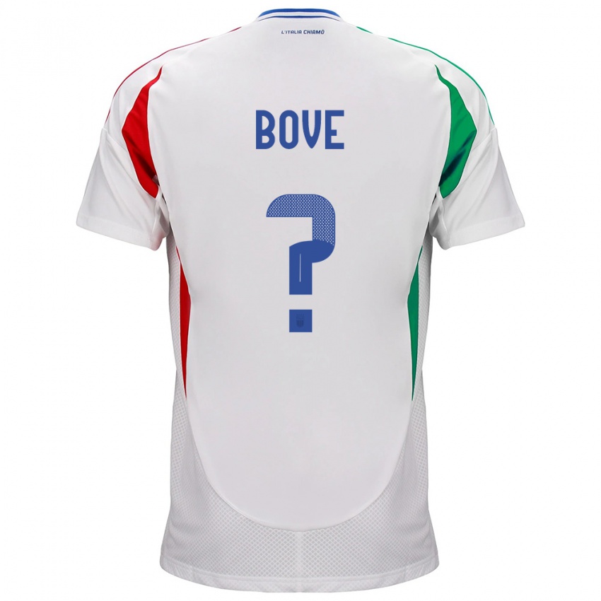 Niño Camiseta Italia Edoardo Bove #0 Blanco 2ª Equipación 24-26 La Camisa Perú