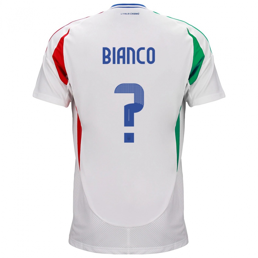 Niño Camiseta Italia Alessandro Bianco #0 Blanco 2ª Equipación 24-26 La Camisa Perú