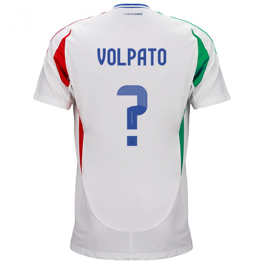 Niño Camiseta Italia Cristian Volpato #0 Blanco 2ª Equipación 24-26 La Camisa Perú