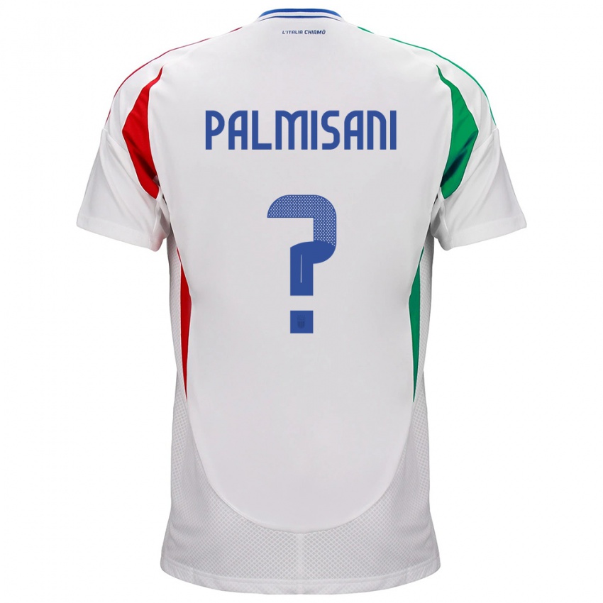 Niño Camiseta Italia Lorenzo Palmisani #0 Blanco 2ª Equipación 24-26 La Camisa Perú