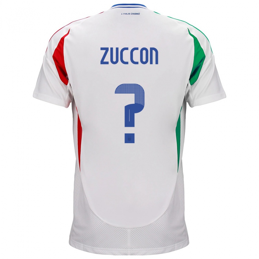 Niño Camiseta Italia Federico Zuccon #0 Blanco 2ª Equipación 24-26 La Camisa Perú