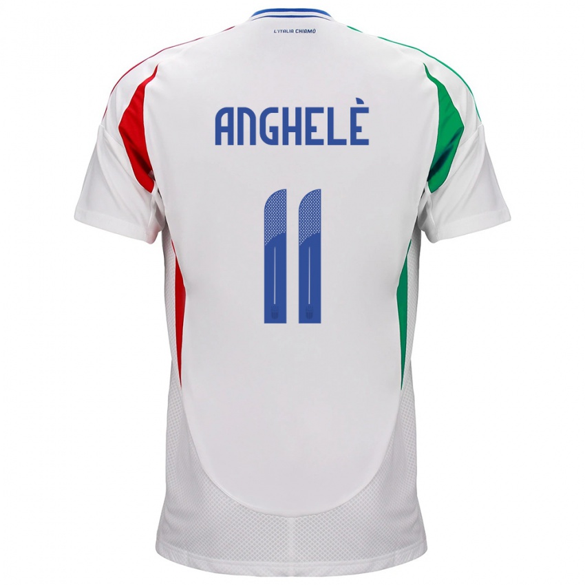 Niño Camiseta Italia Lorenzo Anghelè #11 Blanco 2ª Equipación 24-26 La Camisa Perú