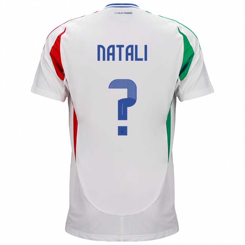 Niño Camiseta Italia Andrea Natali #0 Blanco 2ª Equipación 24-26 La Camisa Perú