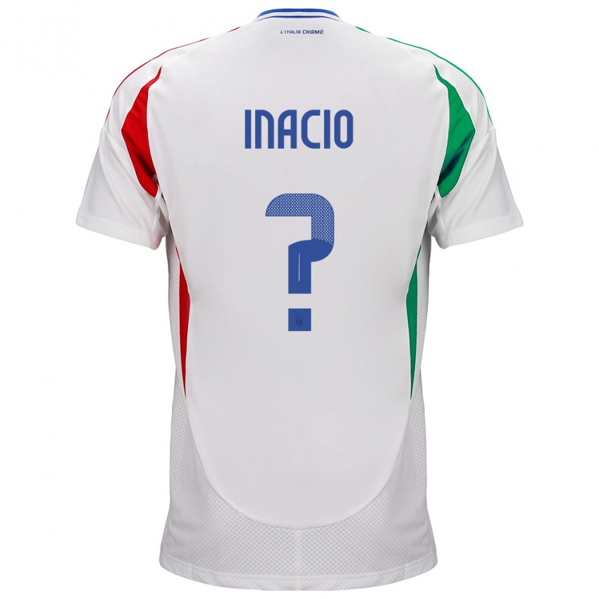 Niño Camiseta Italia Samuele Inacio #0 Blanco 2ª Equipación 24-26 La Camisa Perú