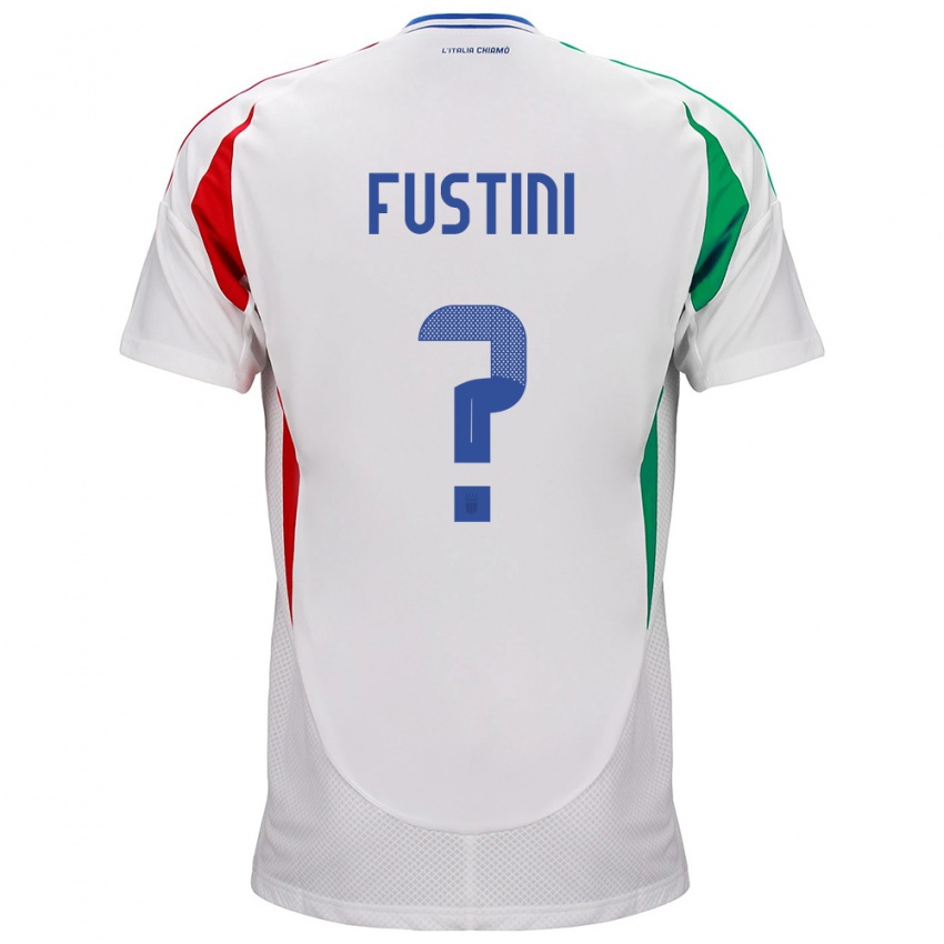 Niño Camiseta Italia Kevin Fustini #0 Blanco 2ª Equipación 24-26 La Camisa Perú