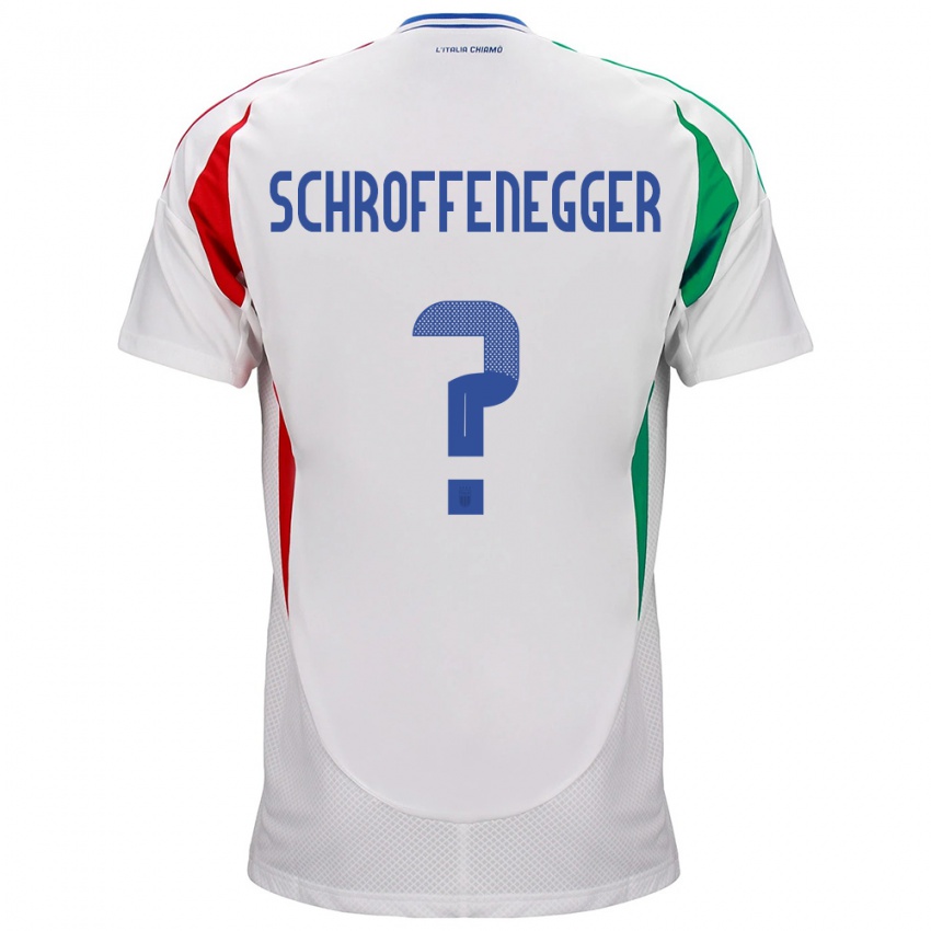 Niño Camiseta Italia Katja Schroffenegger #0 Blanco 2ª Equipación 24-26 La Camisa Perú