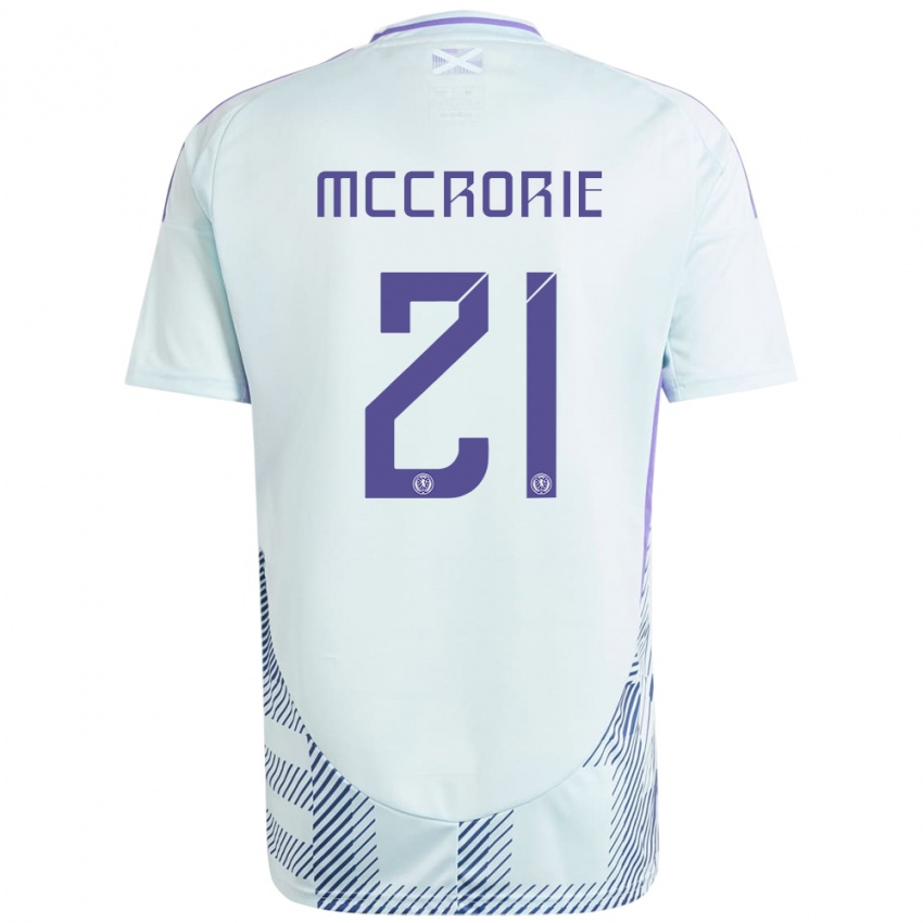 Niño Camiseta Escocia Robby Mccrorie #21 Azul Menta Claro 2ª Equipación 24-26 La Camisa Perú