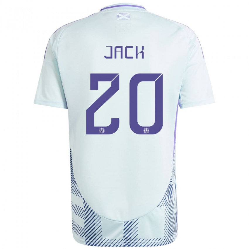 Niño Camiseta Escocia Ryan Jack #20 Azul Menta Claro 2ª Equipación 24-26 La Camisa Perú