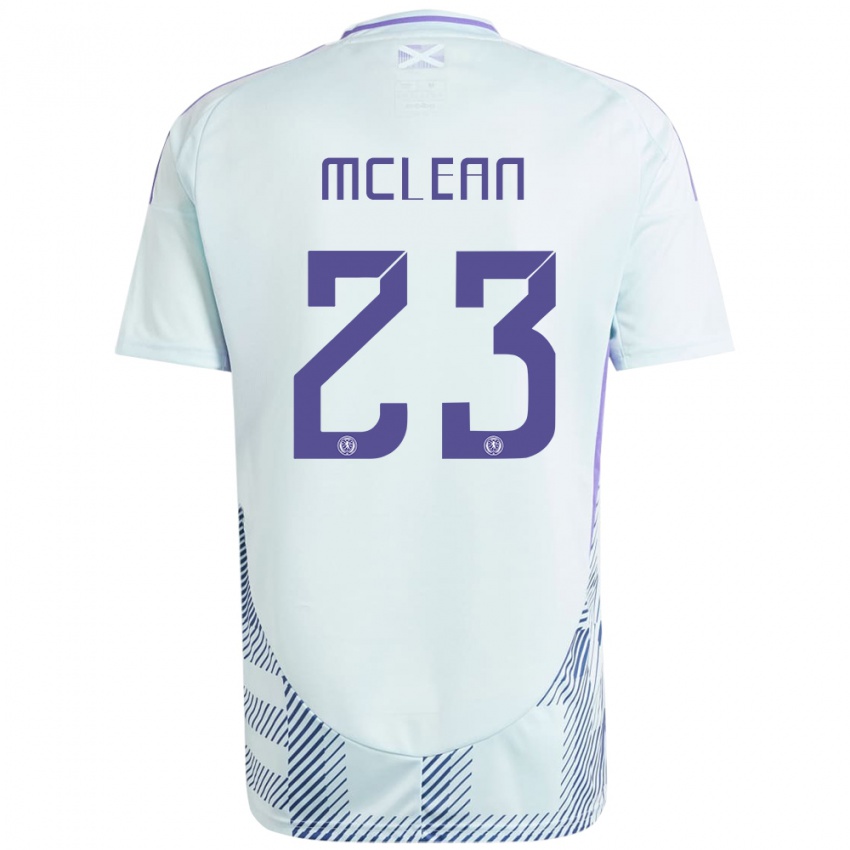 Niño Camiseta Escocia Kenny Mclean #23 Azul Menta Claro 2ª Equipación 24-26 La Camisa Perú