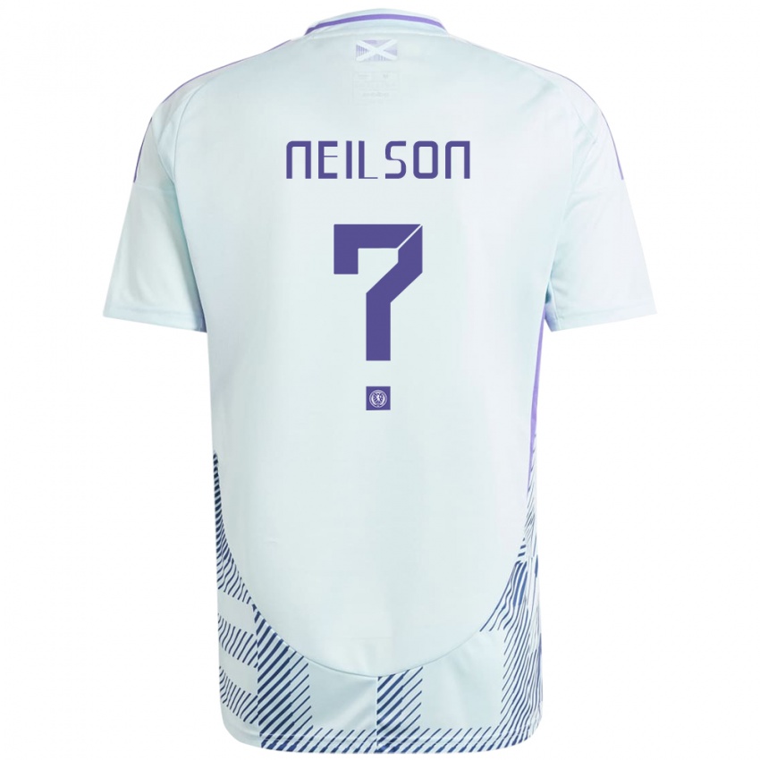 Niño Camiseta Escocia Lewis Neilson #0 Azul Menta Claro 2ª Equipación 24-26 La Camisa Perú