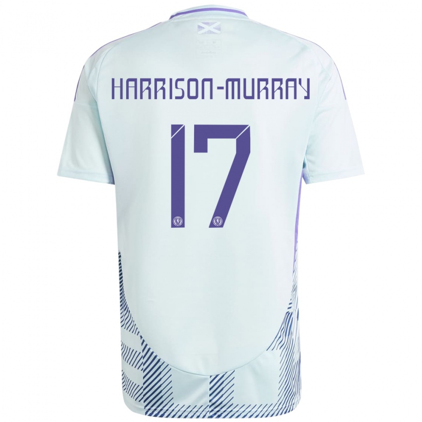 Niño Camiseta Escocia Christie Harrison-Murray #17 Azul Menta Claro 2ª Equipación 24-26 La Camisa Perú