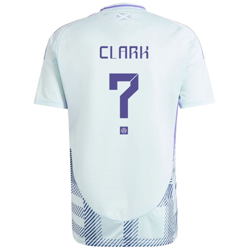 Niño Camiseta Escocia Kelly Clark #0 Azul Menta Claro 2ª Equipación 24-26 La Camisa Perú