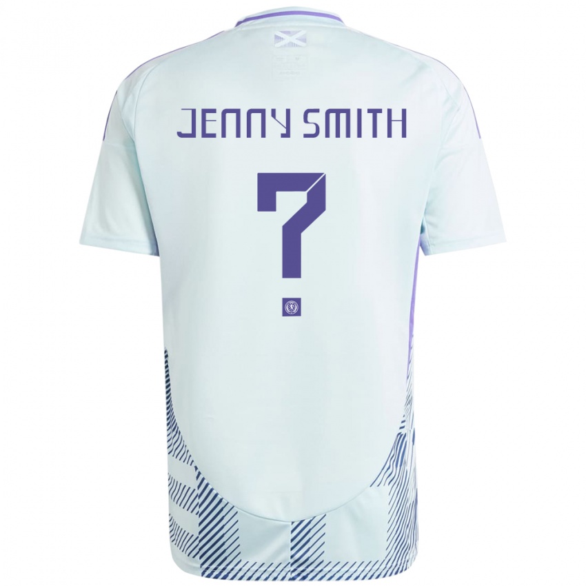 Niño Camiseta Escocia Jenny Smith #0 Azul Menta Claro 2ª Equipación 24-26 La Camisa Perú