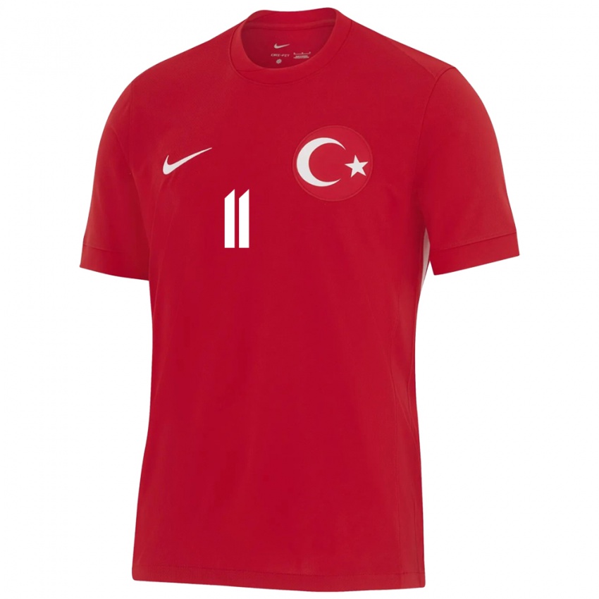 Niño Camiseta Turquía Yusuf Yazıcı #11 Rojo 2ª Equipación 24-26 La Camisa Perú