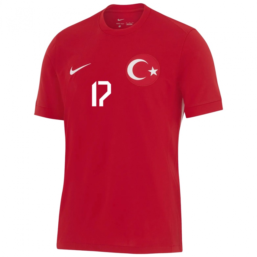 Niño Camiseta Turquía İlayda Civelek #17 Rojo 2ª Equipación 24-26 La Camisa Perú