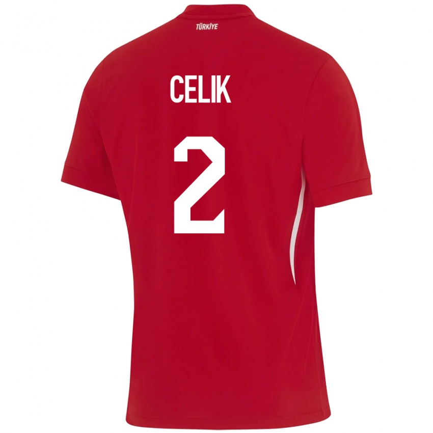 Niño Camiseta Turquía Zeki Çelik #2 Rojo 2ª Equipación 24-26 La Camisa Perú