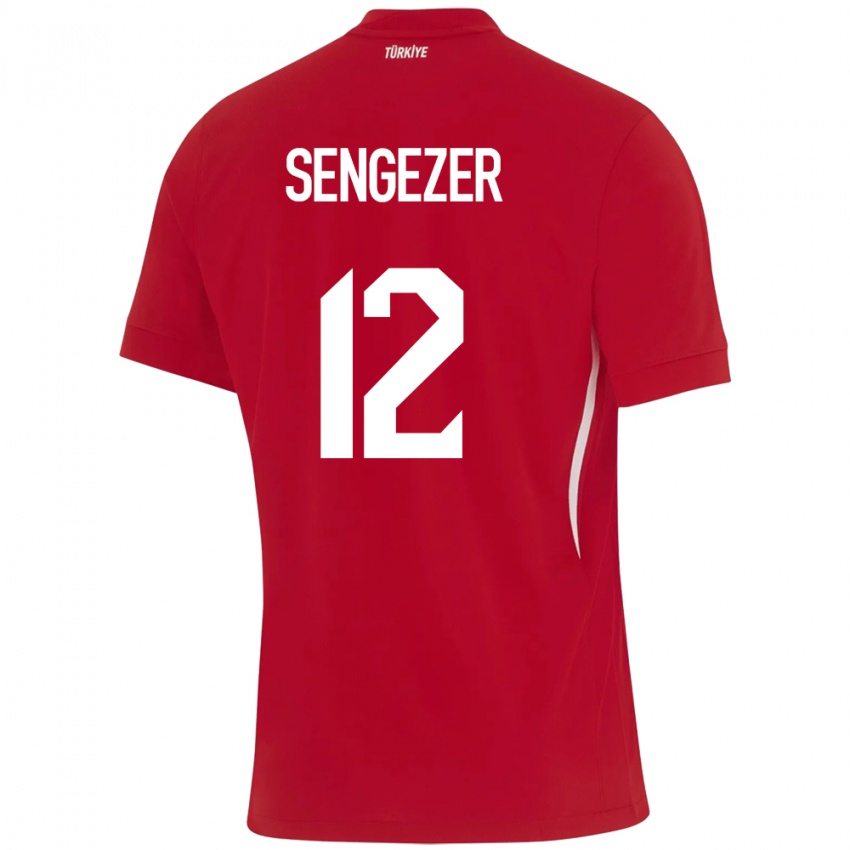 Niño Camiseta Turquía Muhammed Şengezer #12 Rojo 2ª Equipación 24-26 La Camisa Perú