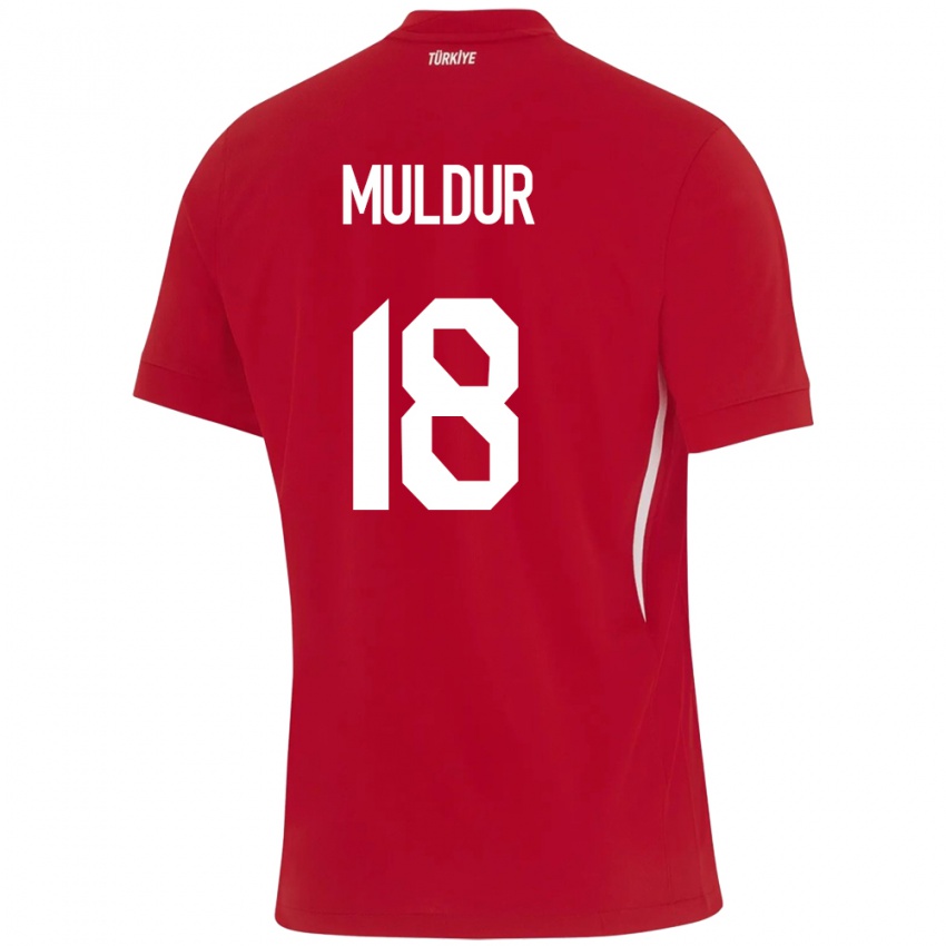 Niño Camiseta Turquía Mert Müldür #18 Rojo 2ª Equipación 24-26 La Camisa Perú