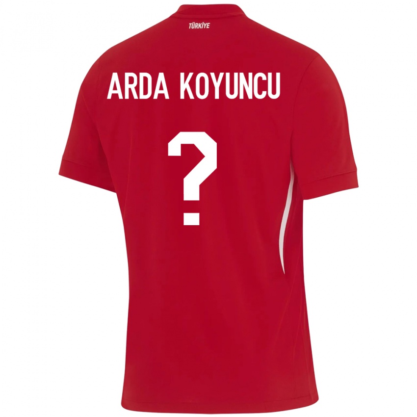 Niño Camiseta Turquía Efe Arda Koyuncu #0 Rojo 2ª Equipación 24-26 La Camisa Perú