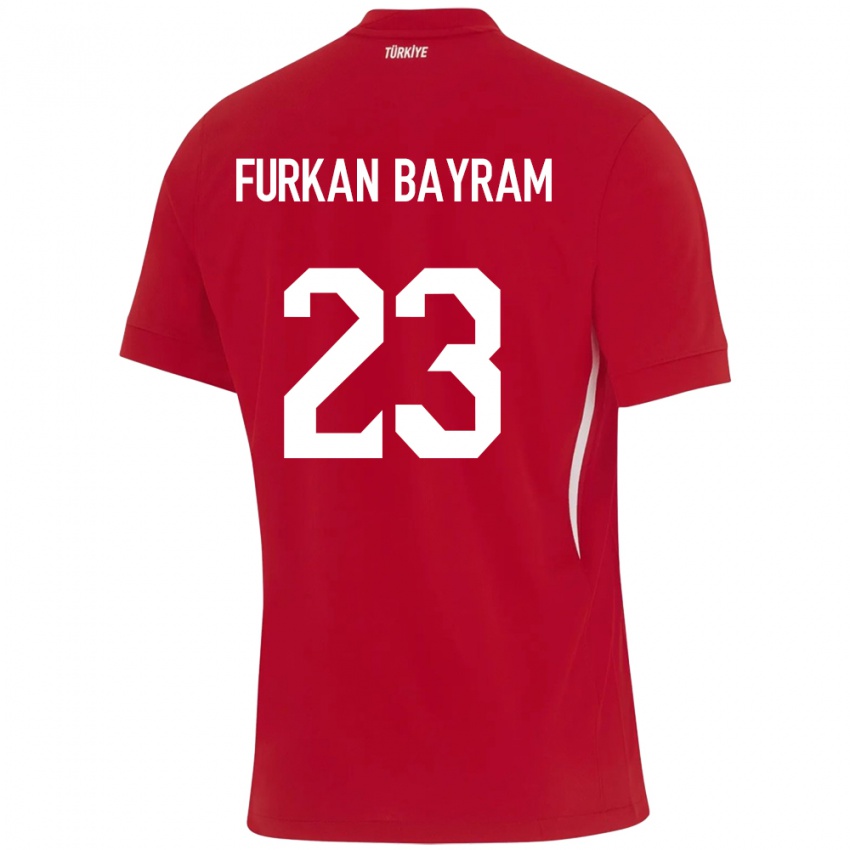 Niño Camiseta Turquía Mert Furkan Bayram #23 Rojo 2ª Equipación 24-26 La Camisa Perú