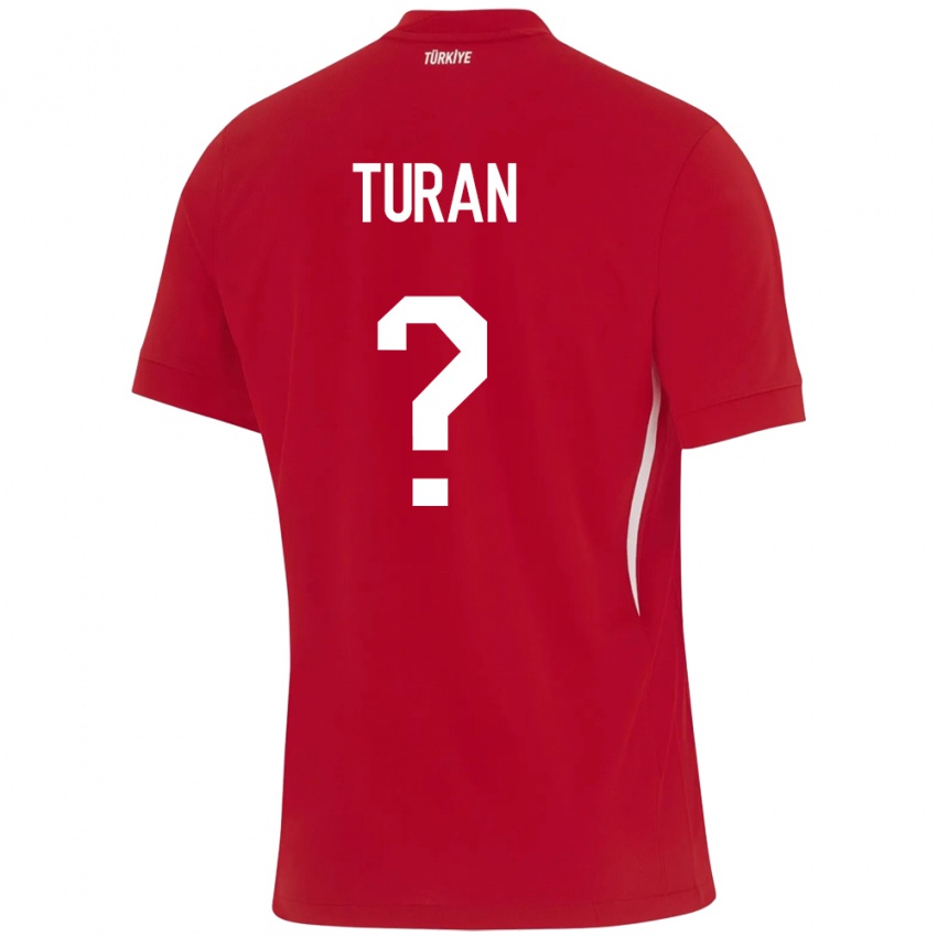 Niño Camiseta Turquía Hasan Turan #0 Rojo 2ª Equipación 24-26 La Camisa Perú