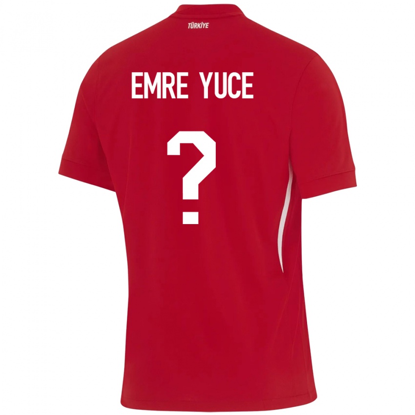 Niño Camiseta Turquía Yunus Emre Yüce #0 Rojo 2ª Equipación 24-26 La Camisa Perú