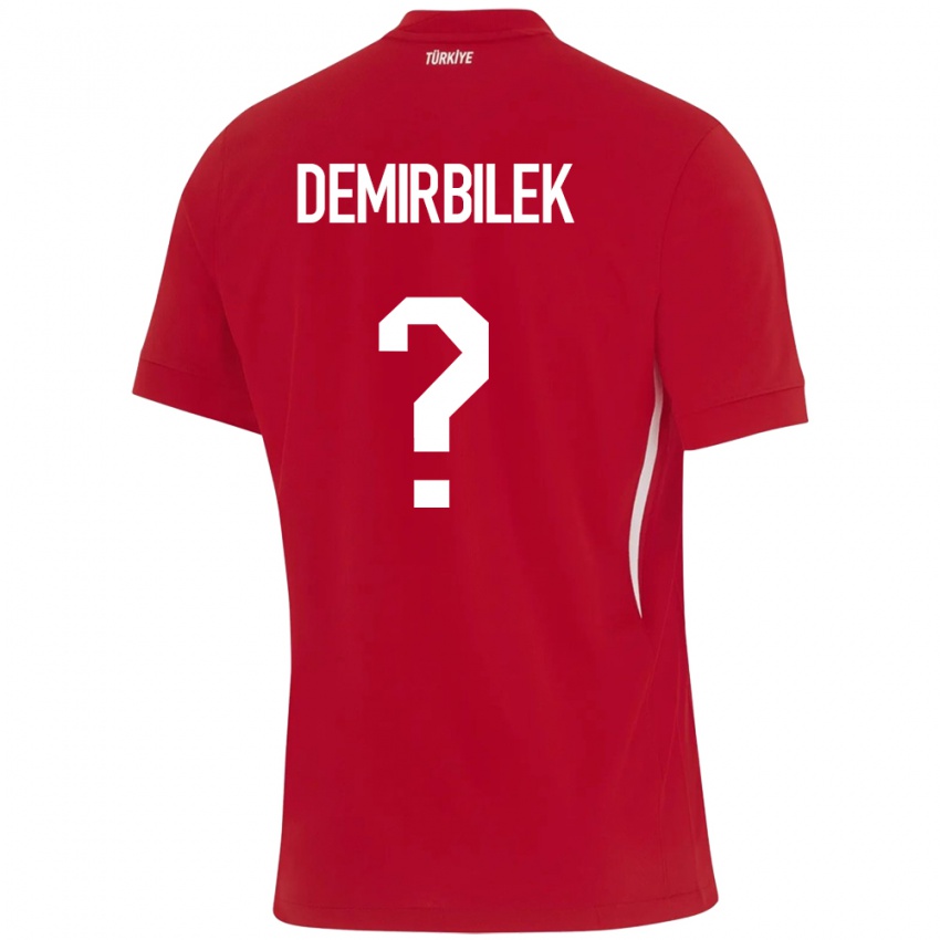 Niño Camiseta Turquía Ali Demirbilek #0 Rojo 2ª Equipación 24-26 La Camisa Perú