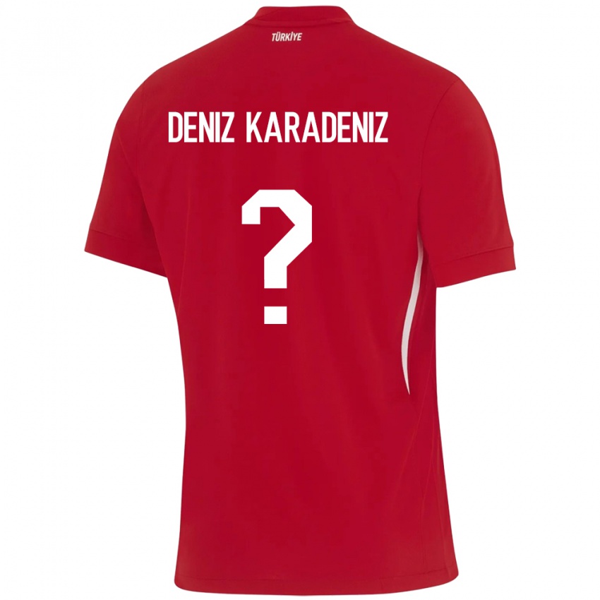 Niño Camiseta Turquía Mustafa Deniz Karadeniz #0 Rojo 2ª Equipación 24-26 La Camisa Perú