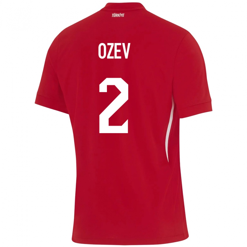 Niño Camiseta Turquía Ümran Özev #2 Rojo 2ª Equipación 24-26 La Camisa Perú