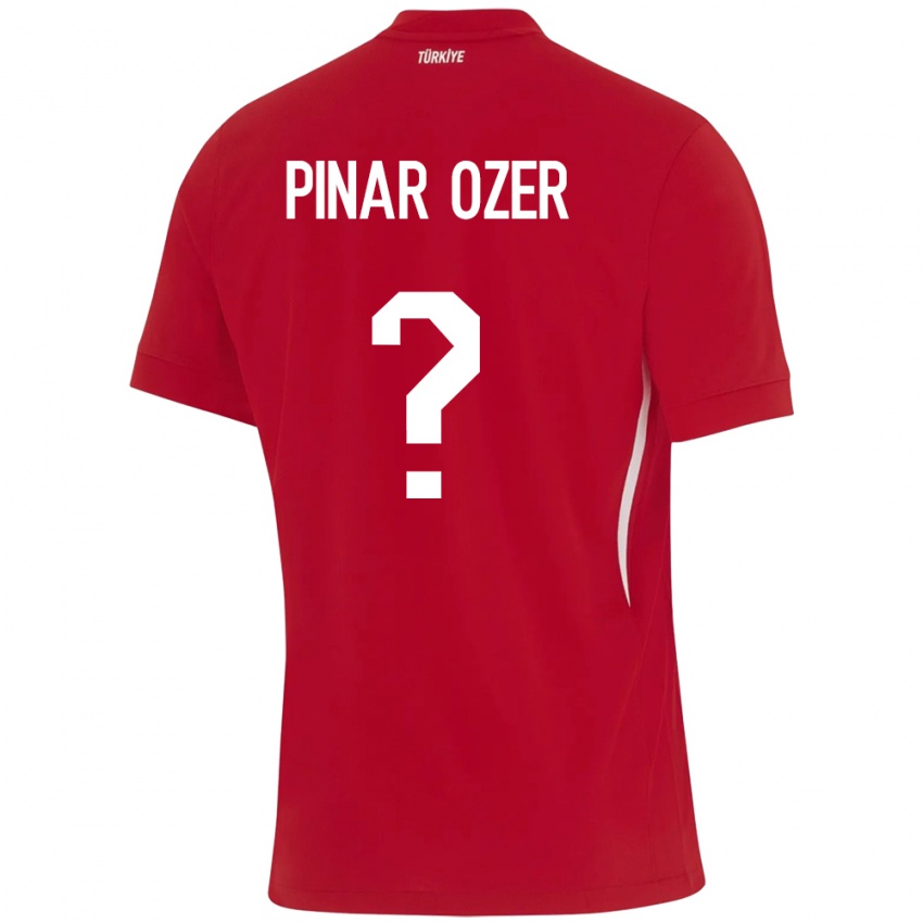 Niño Camiseta Turquía Senem Pınar Özer #0 Rojo 2ª Equipación 24-26 La Camisa Perú