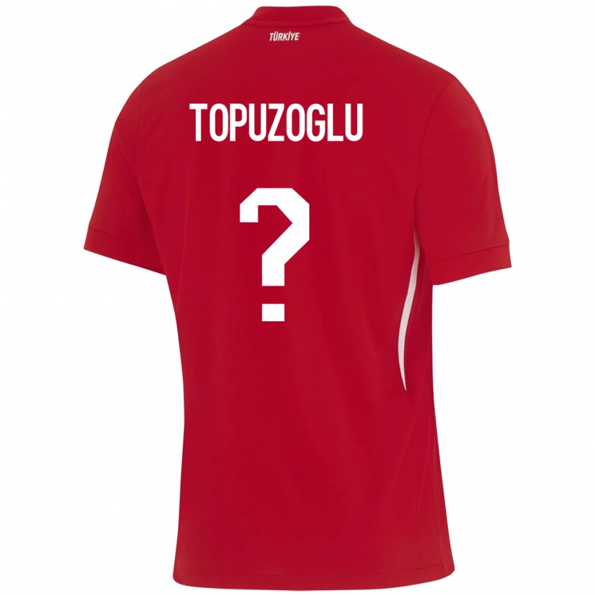 Niño Camiseta Turquía Berna Topuzoğlu #0 Rojo 2ª Equipación 24-26 La Camisa Perú