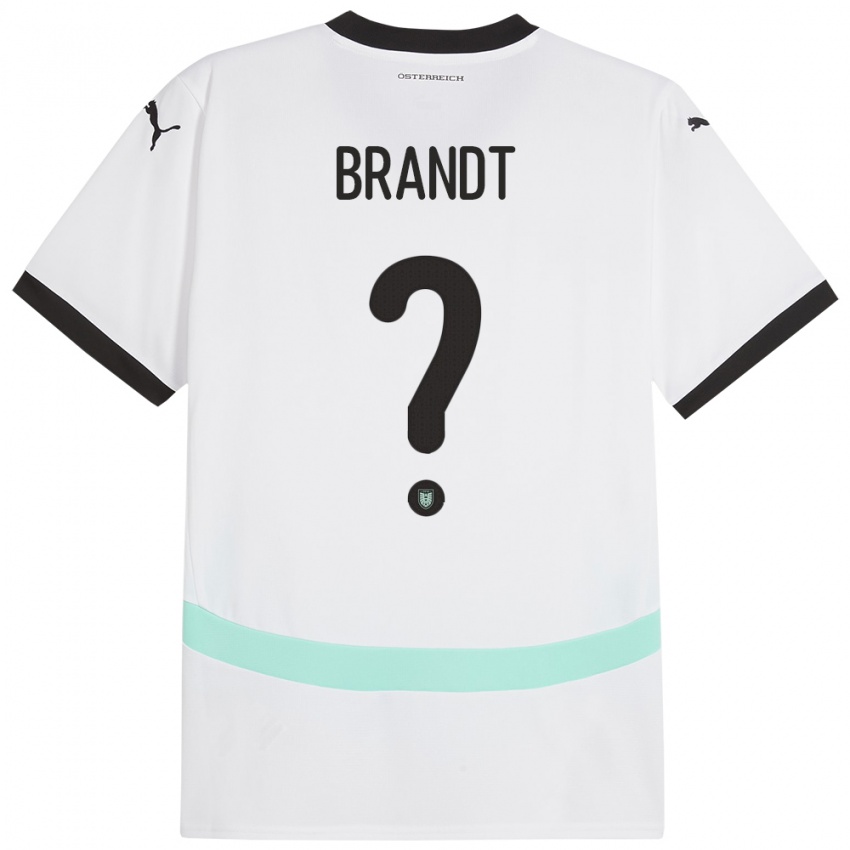 Niño Camiseta Austria Marco Brandt #0 Blanco 2ª Equipación 24-26 La Camisa Perú