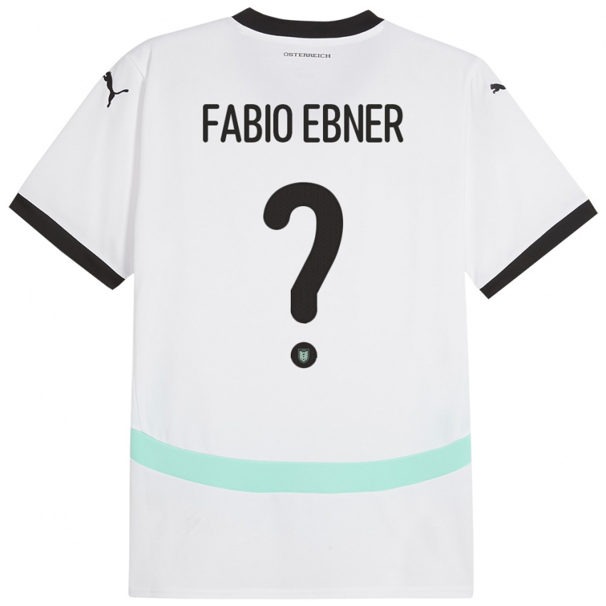 Niño Camiseta Austria Fabio Ebner #0 Blanco 2ª Equipación 24-26 La Camisa Perú