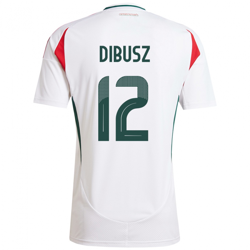 Niño Camiseta Hungría Dénes Dibusz #12 Blanco 2ª Equipación 24-26 La Camisa Perú