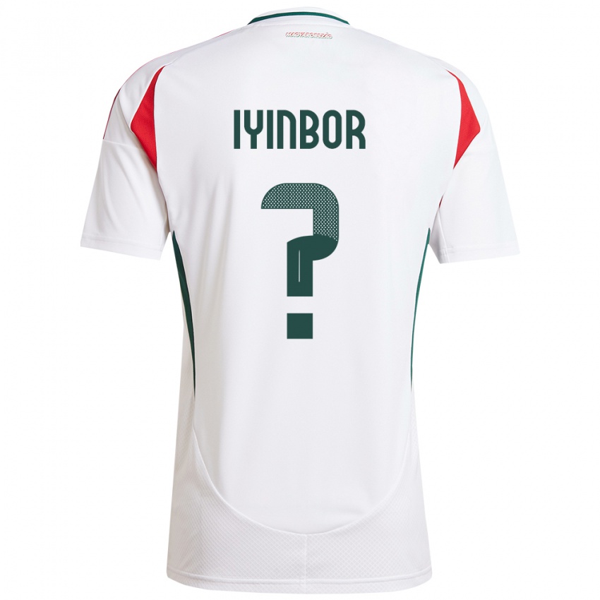 Niño Camiseta Hungría Patrick Iyinbor #0 Blanco 2ª Equipación 24-26 La Camisa Perú