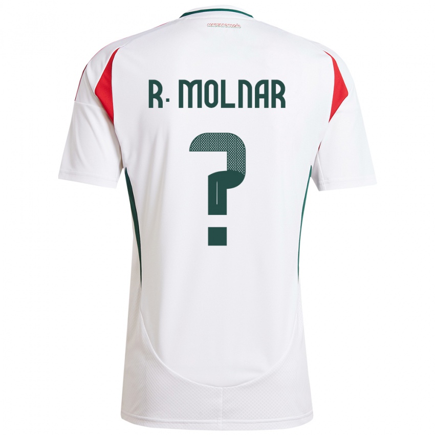 Niño Camiseta Hungría Rajmund Molnár #0 Blanco 2ª Equipación 24-26 La Camisa Perú