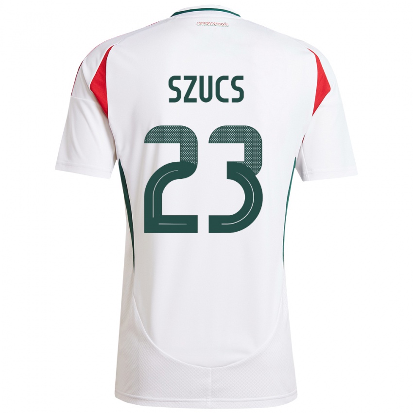 Niño Camiseta Hungría Tamás Szűcs #23 Blanco 2ª Equipación 24-26 La Camisa Perú