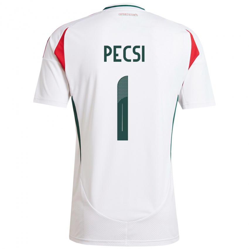 Niño Camiseta Hungría Ármin Pécsi #1 Blanco 2ª Equipación 24-26 La Camisa Perú