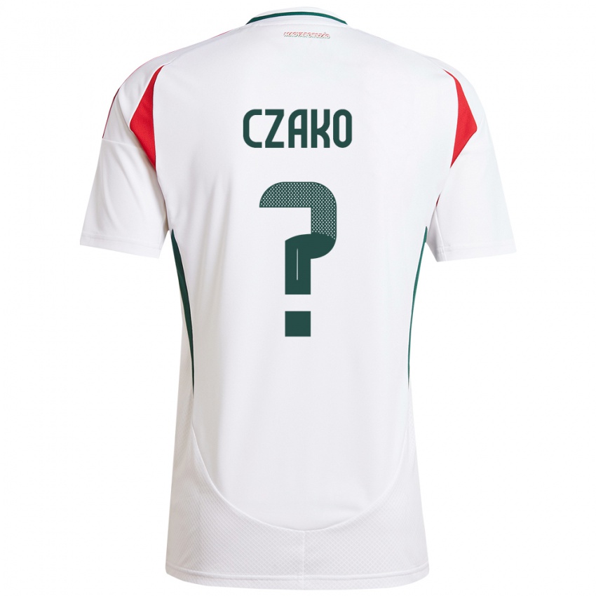 Niño Camiseta Hungría Milán Czakó #0 Blanco 2ª Equipación 24-26 La Camisa Perú