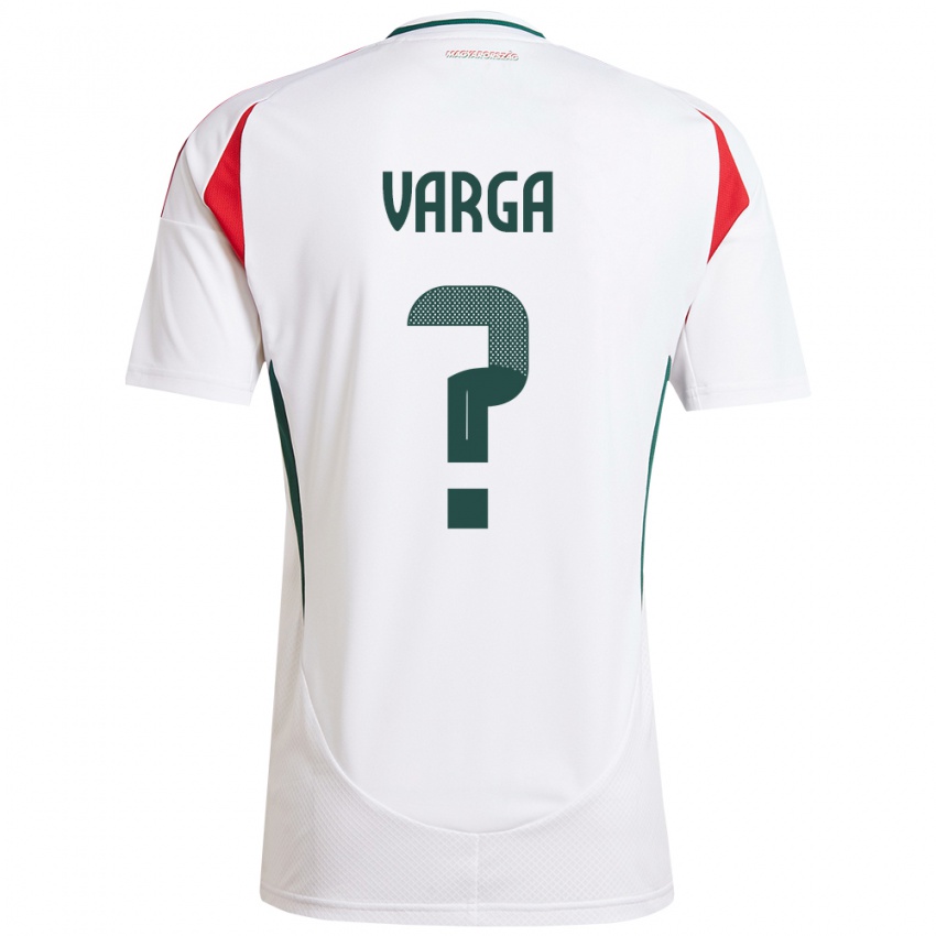 Niño Camiseta Hungría Zétény Varga #0 Blanco 2ª Equipación 24-26 La Camisa Perú