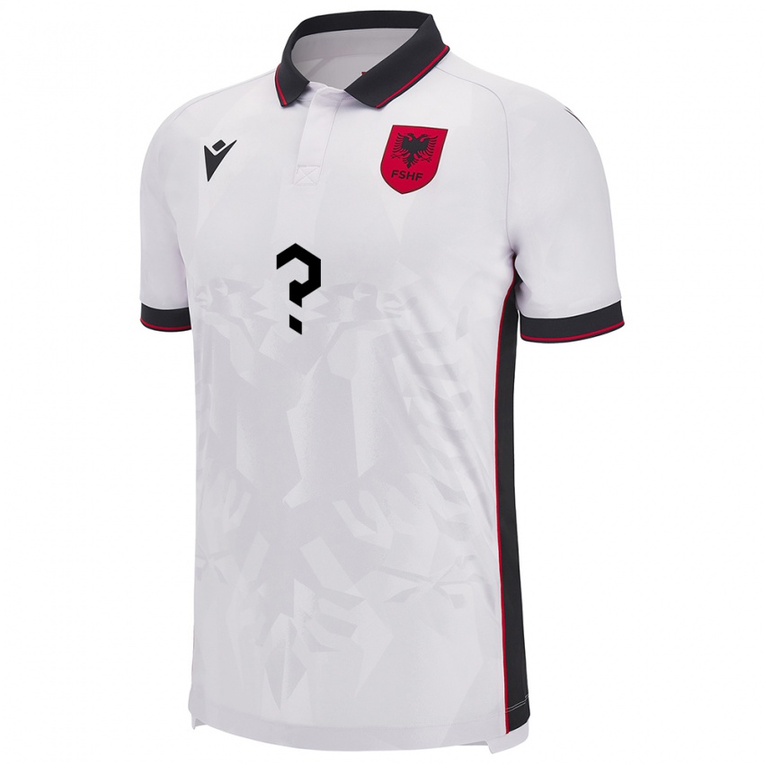 Niño Camiseta Albania Frederik Tosku #0 Blanco 2ª Equipación 24-26 La Camisa Perú