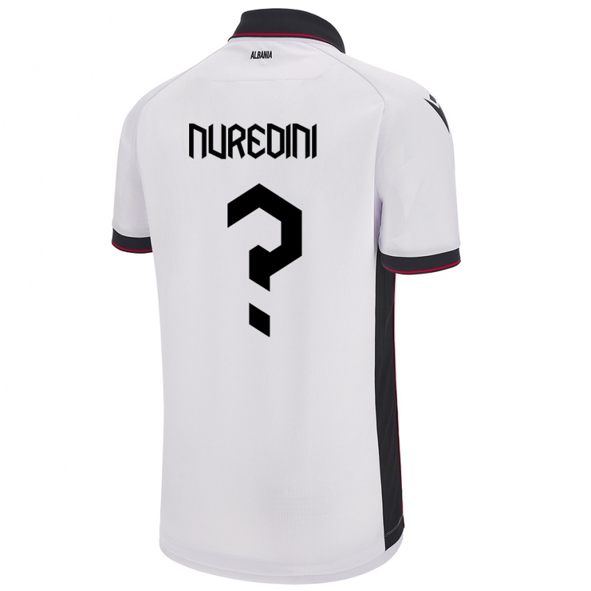 Niño Camiseta Albania Ardit Nuredini #0 Blanco 2ª Equipación 24-26 La Camisa Perú