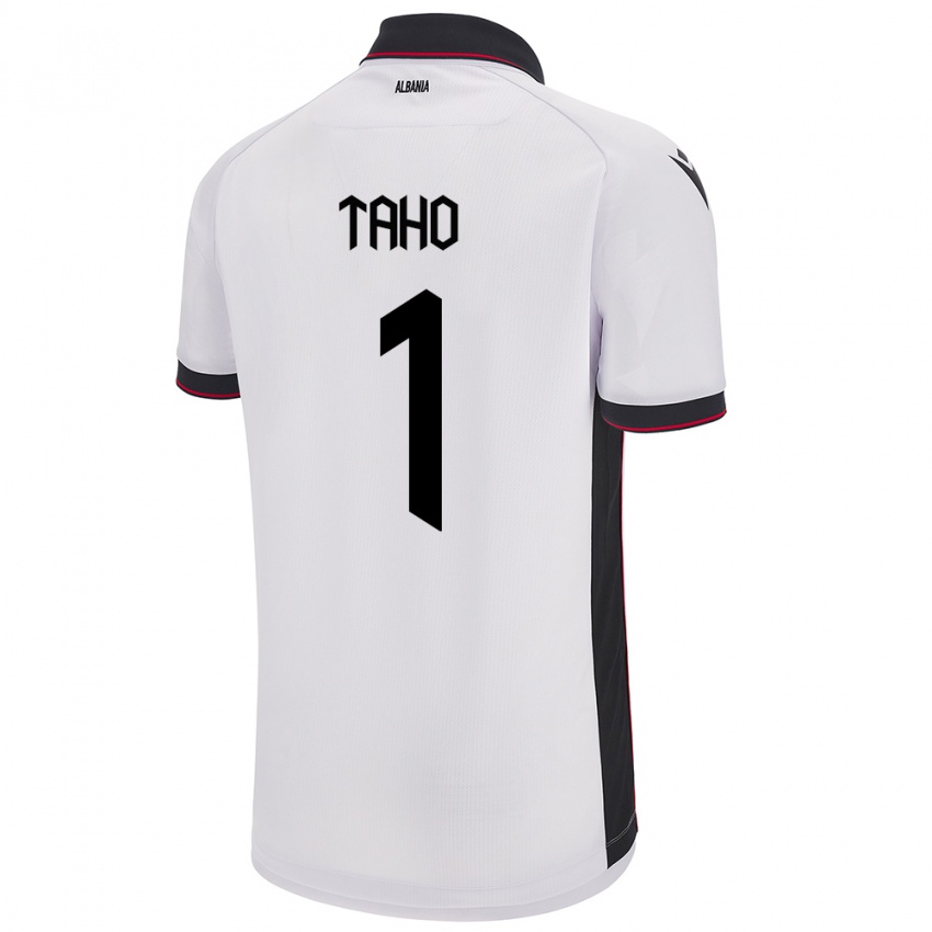 Niño Camiseta Albania Alain Taho #1 Blanco 2ª Equipación 24-26 La Camisa Perú